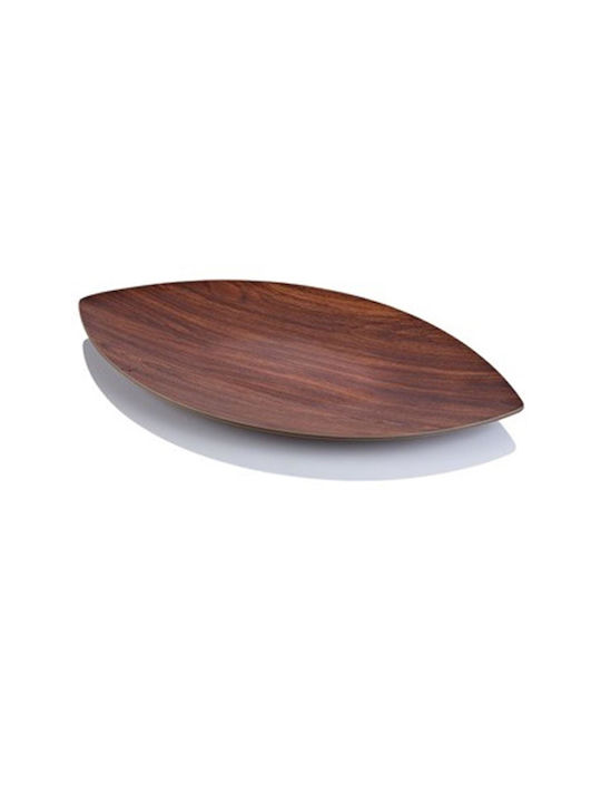Leaf Decorative Platter Brown 33x57cm