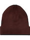 Beanie Unisex Σκούφος Πλεκτός σε Μπορντό χρώμα