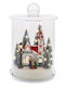 Iliadis Christmas Glass Lantern 32x20cm