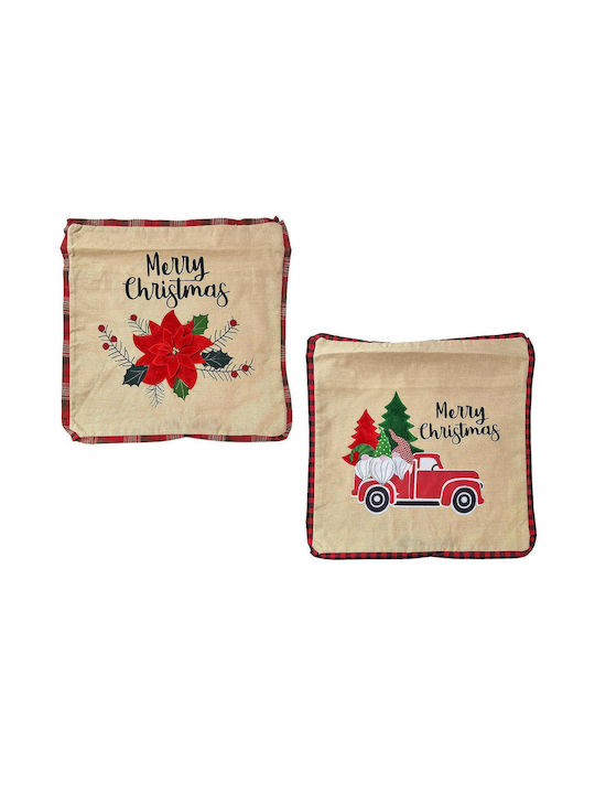 XMASfest Christmas Decorative Square Pillowcase 45x45cm (Μiscellaneous Designs)