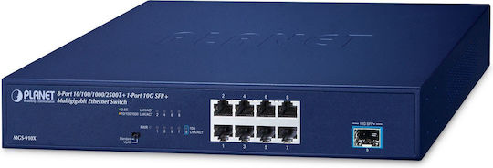 Planet Technology Unmanaged L2 Switch με 8 Θύρες Gigabit (1Gbps) Ethernet και 1 SFP Θύρα