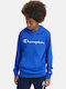 Kids Sweatshirt with Hood and Pockets Royal Blue