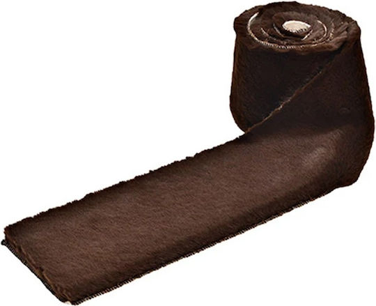 Christmas Tablecloth Runner Fabric Brown L160xW15cm.