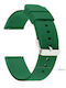 Rubber Strap Green 18mm
