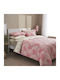 Charalambidis Textiles Duvet Cover Single 160x240 Lace Pink