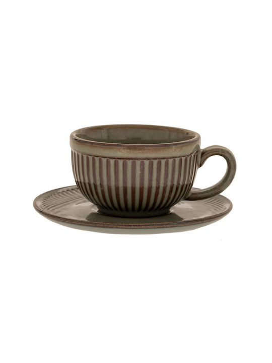 Iliadis Cup Coffee Ceramic Green 80ml