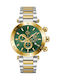 GC Watches Ανδρικό Ρολόι 44mm Χρονογράφος Μπαταρίας με Χρυσό Μεταλλικό Μπρασελέ