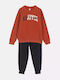 Kids Sweatpants Set Terracotta 2pcs Rejoyse