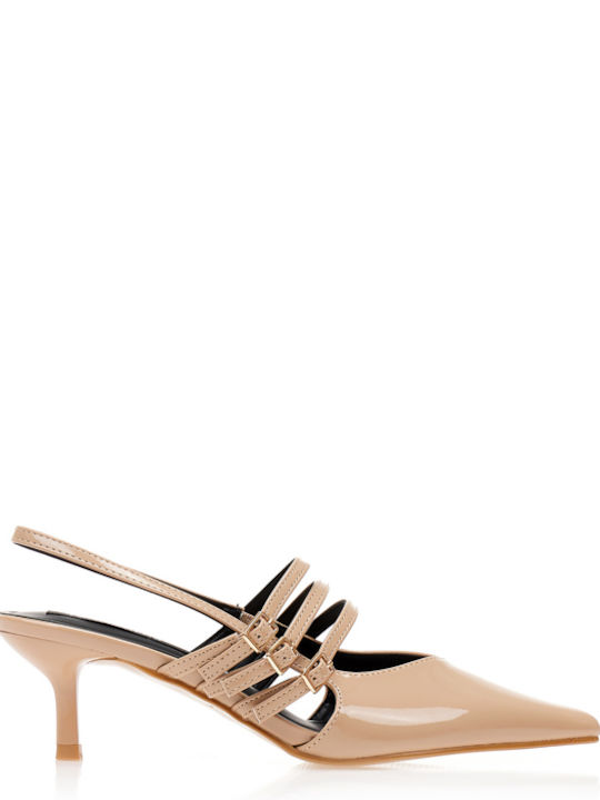 Tsoukalas Pumps mit Riemchen & mittelhoher Absa...