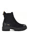 Leather Women's Ankle Boots Black