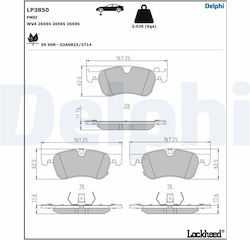 Delphi Bremsbelag Set
