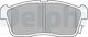 Delphi Σετ Τακάκια Εμπρός για Daihatsu Copen / Cuore / Move / Sirion Mitsubishi Mirage / Space Star Subaru Justy Suzuki Alto / Carry / Celerio