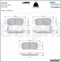 Delphi Bremsbelag Set Delphi Bremsbelag Set