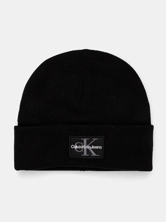 Beanie Ανδρικός Σκούφος Πλεκτός σε Μαύρο χρώμα