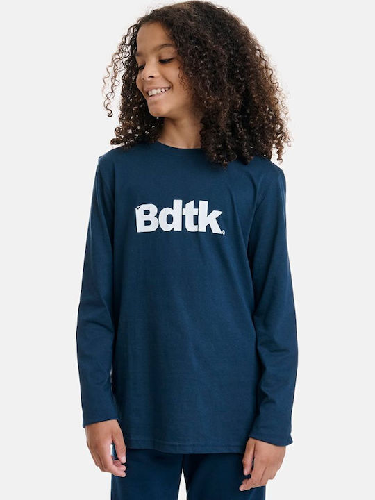 Kids' Shirt Long Sleeve Petrol Blue