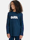 Kids' Shirt Long Sleeve Petrol Blue