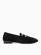 Δερμάτινα Γυναικεία Loafers σε Μαύρο Χρώμα
