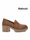 Women's Loafers in Tabac Brown Color