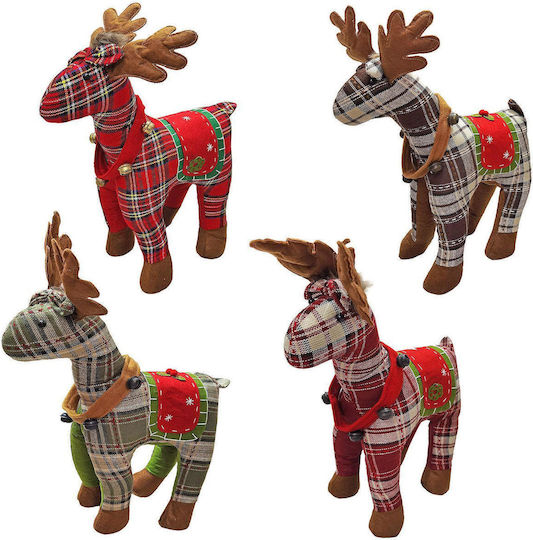 XMASfest Christmas Fabric Figure Reindeer Height 52cm (Μiscellaneous Designs/Colors)