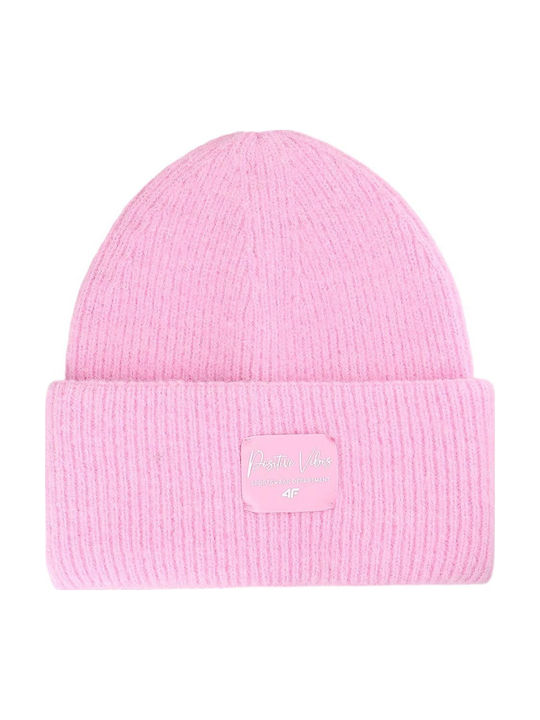 4F Kinder Mütze Gestrickt Rosa