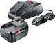 Set de pornire Bosch 18 V + Baterie 4 Ah + Încărcător Al 1815 Cv