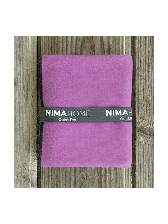 Nima Riva Microfiber Purple Gym Towel 70x140cm