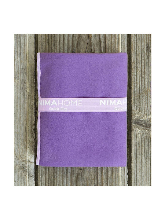 Nima Riva Microfiber Purple Gym Towel 70x140cm