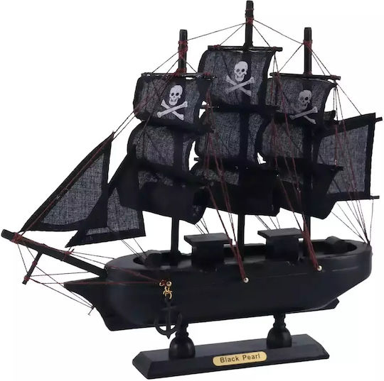 Wooden Pirate Ship Decorative 24cm