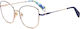 Kate Spade Femei Metalic Rame Ochelari Fluture Albastru SERENITY/G PJP