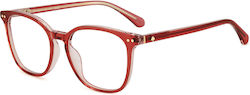 Kate Spade Women's Acetate Prescription Eyeglass Frame Red