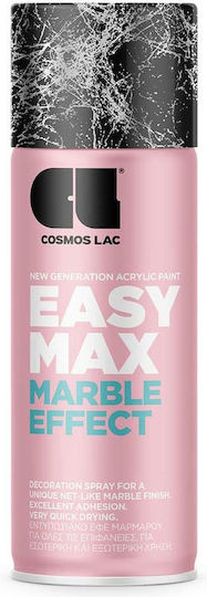 Cosmos Lac Spray Primer Easy Max Marble Effect Temperatură Înaltă cu Metalic Efect Argint Argintiu 400ml