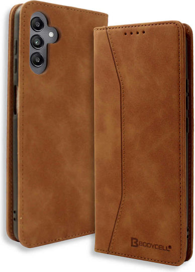 Bodycell Книга Изкуствена кожа / Кожа Кафяв (SAMSUNG M35 5G)