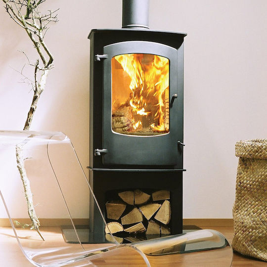 Charnwood Cove 3 Stahl Holzofen Luftheizung 12.3kW Blue