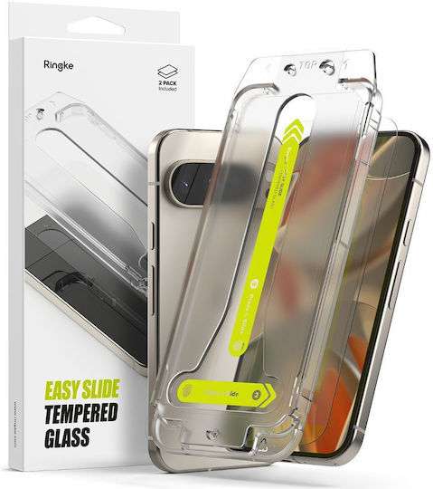 Ringke Easy Slide Tempered Glass 2τμχ (Google Pixel 9 / 9 Pro / 10 / 10 Pro)
