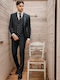 Men's Winter Suit with Vest Green
