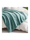 My Home Luxury Κουβέρτα Fleece Υπέρδιπλη 220x240εκ. Μέντα