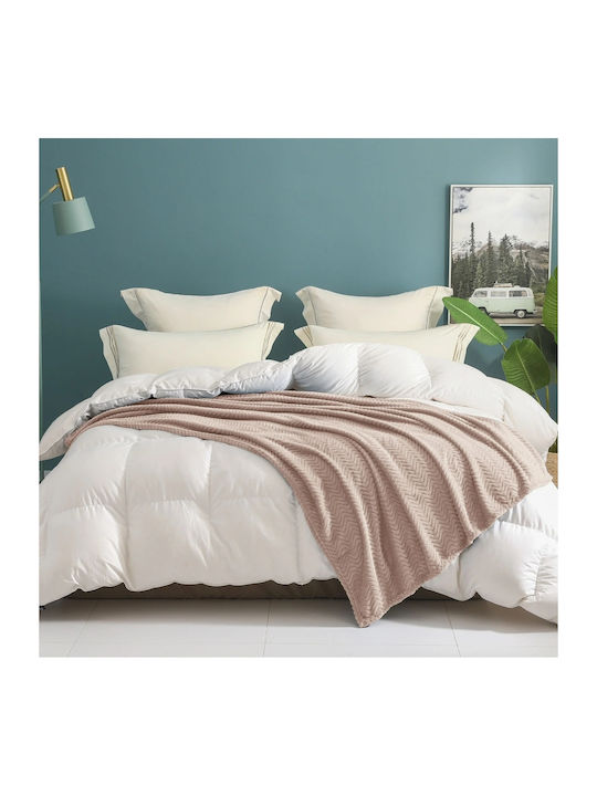 My Home Luxury Κουβέρτα Fleece Μονή 160x220εκ. Μπεζ BL160-01