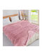 My Home Luxury Κουβέρτα Fleece Υπέρδιπλη 220x240εκ. Ροζ MRD-10