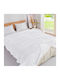 My Home Luxury Κουβέρτα Fleece Υπέρδιπλη 220x240εκ. Λευκή