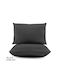 My Home Luxury Set Față de Pernă Black 50x70cm.