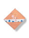 Babydom Baby Hooded Towel Orange 80x80cm