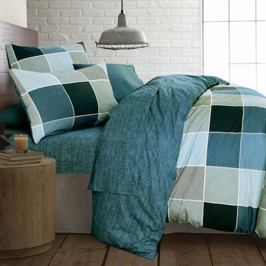 Espree Bettwäsche-Set King Size 280x270cm. Naty Blue 4Stück