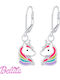 Hypoallergenic Kids Earrings Pendants Unicorns from Silver