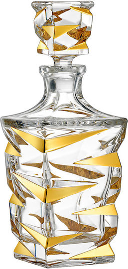 Novaker Zig Zag Wedding Carafe made of Crystal Gold 1pcs