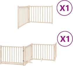vidaXL Дървен Разделител За Куче С 6 Панела 480...