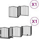 Vidaxl Hundeschranke Faltbar 9 Paneele 450cm Pa...