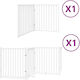 Faltbares Hundegitter 6 Paneele 480cm Pappelhol...