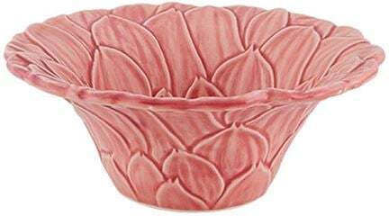 Bordallo Pinheiro Ceramic Salad Bowl Pink