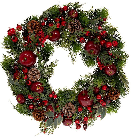 Iliadis Christmas Metal Decorative Wreath 75cm Berries