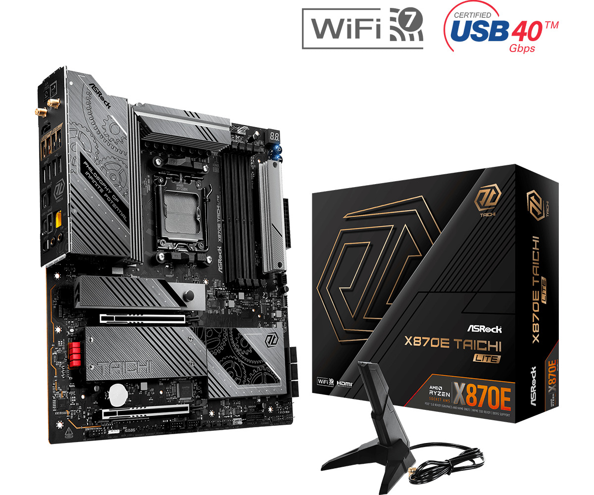 ASRock X870E Taichi Lite Wi-Fi Motherboard Extended ATX με AMD AM5 Socket